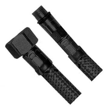 AQUALINE Fleksibilno crijevo od nehrđajućeg čelika M10x3/8", 40cm, mat crna