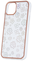 Onasi Valentine maskica za iPhone 13, silikonska, s cvjetićima