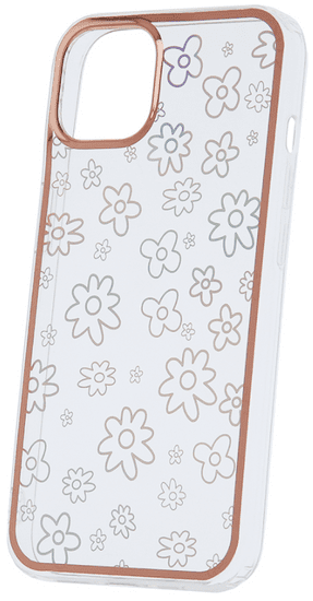 Onasi Valentine maskica za iPhone 14 Plus, silikonska, s cvjetovima