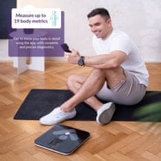 TrueLife FitScale W7 BT osobna vaga, 19 funkcija, crna