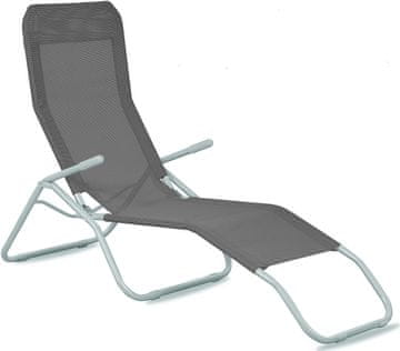 Aga Vrtni ležaljka SIESTA Siva