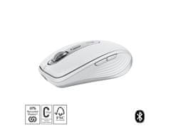 Logitech MX Anywhere 3S miš, Bluetooth, DarkField laser, siva