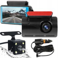 Dexxer Dash Car Camera Snimanje Full HD LCD 3 " + Zadnja IR kamera