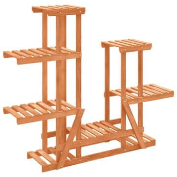 Vidaxl Stalak za cvijeće 95 x 25 x 96 cm od masivne jelovine
