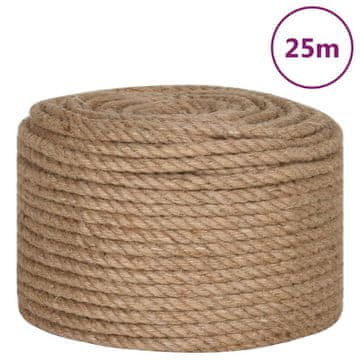Vidaxl Uže od jute dužina 25 m debljina 10 mm