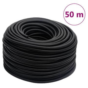 Vidaxl Hibridno crijevo za zrak, crno, 0,6", 50 m, guma i PVC