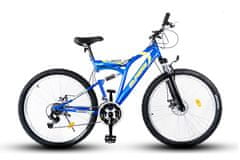Olpran 27.5 DENVER FULL DISC FULL SUSPENSION brdski bicikl, žuto-plavi