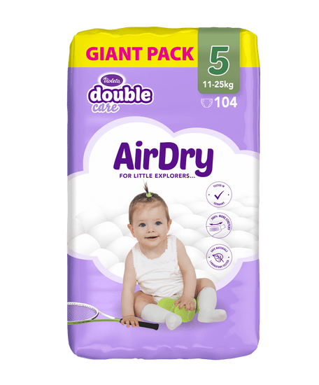 Violeta Giant Pack Air Dry pelene, Junior 5, 11-25 kg, 104/1