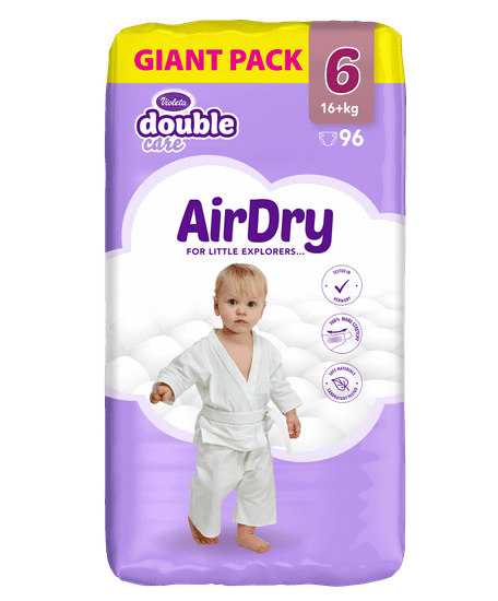 Violeta Giant Pack Air Dry pelene, Junior 6, 16+ kg, 96/1