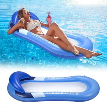 Cool Mango vodena podloga na napuhavanje za udobno plutanje s jastukom za glavu i mrežom, PVC, 160 × 90 cm - Floaty