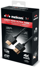 Meliconi HDMI kabel, tanak, 2 m, crni