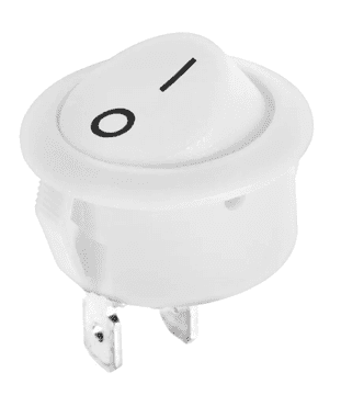 Kemot Prekidač 0-1 220V/6A za ugradnju FI: 22 mm bijelo