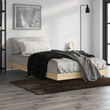 Vidaxl Krevet bez madraca, Sonoma hrast, 100x200 cm