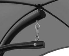 Aga Viseća vrtna ležaljka s krovićem Tamno siva