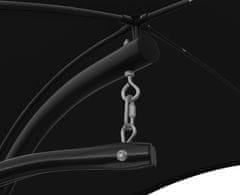 Aga Viseća vrtna ležaljka s krovićem Crna