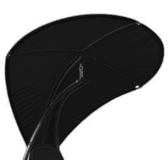 Aga Viseća vrtna ležaljka s krovićem Crna