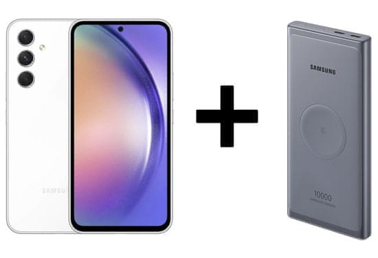 Samsung Galaxy A54 5G mobilni telefon 8GB/128GB bijeli (SM-A546BZWCEUE) + 25W baterija za bežično punjenje