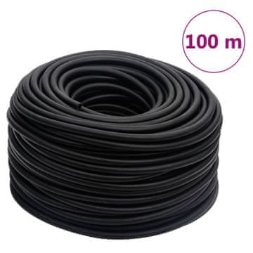 Vidaxl Hibridno crijevo za zrak, crno, 0,6", 100 m, guma i PVC