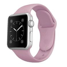 BStrap Soft Silicone remen za Apple Watch 42/44/45mm, Levander