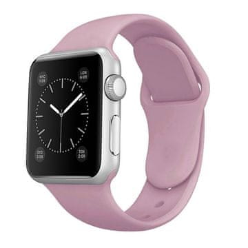 BStrap Soft Silicone remen za Apple Watch 42/44/45mm, Levander