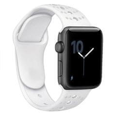 BStrap Silicone Sport remen za Apple Watch 38/40/41mm, White
