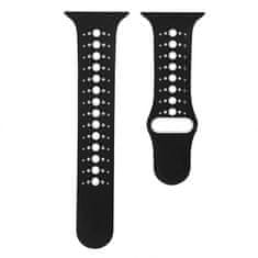 BStrap Silicone Sport remen za Apple Watch 38/40/41mm, Black White