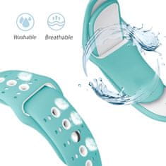BStrap Silicone Sport remen za Apple Watch 38/40/41mm, Teal White