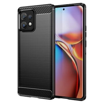 MG Carbon maska za Motorola Moto X40 / X40 Pro, crno