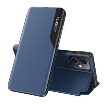 MG Eco Leather View preklopna maska za Xiaomi Redmi Note 12 5G / Poco X5 5G, plava