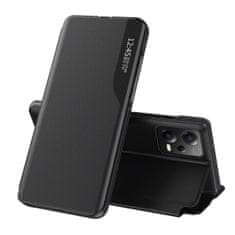MG Eco Leather View preklopna maska za Xiaomi Redmi Note 12 Pro Plus, crno