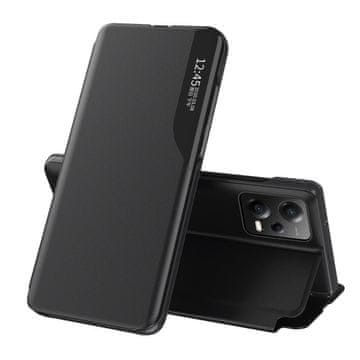 MG Eco Leather View preklopna maska za Xiaomi Redmi Note 12 Pro Plus, crno