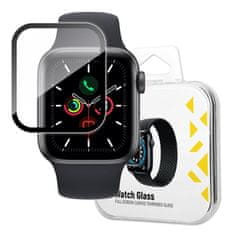 MG Watch Glass Hybrid zaštitno staklo za Apple Watch 4/5/6/SE 44mm, crno