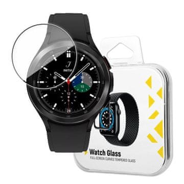 MG Watch Glass Hybrid zaštitno staklo za Samsung Galaxy Watch 4/5 44 mm, crno
