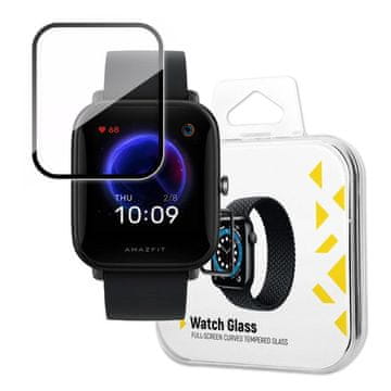 MG Watch Glass Hybrid zaštitno staklo za Xiaomi Amazfit Bip U Pro, crno