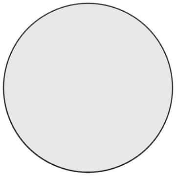 Vidaxl Zidno ogledalo crno Ø 60 cm okruglo