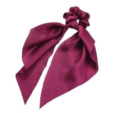 TRAKA ZA KOSU DUGI ŠAL MAGENTA GUMICA ZA KOSU MODNI UKRASI