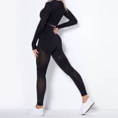 CoZy Ženske sportske tajice CoZyleggings Gloria - Crne, XS