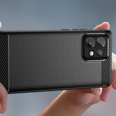 MG Carbon maska za Motorola Moto X40 / X40 Pro, crno