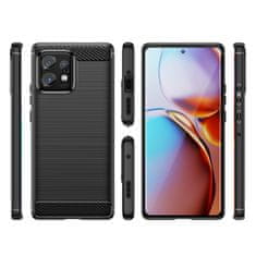 MG Carbon maska za Motorola Moto X40 / X40 Pro, crno