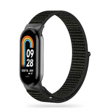 Tech-protect Nylon remen za Xiaomi Smart Band 8 / 9, black