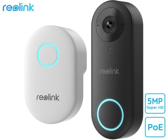 Reolink Doorbell PoE pametno video zvono, 2K+, vodootporno