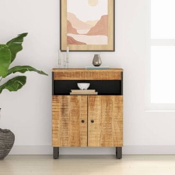 Vidaxl Komoda s 2 vrata 60x33x75 cm Masivno drvo manga