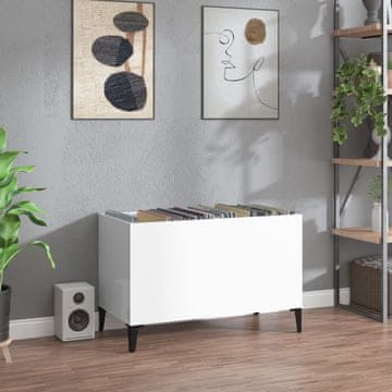 Vidaxl Ormarić za ploče visokog sjaja bijeli 74,5 x 38 x 48 cm