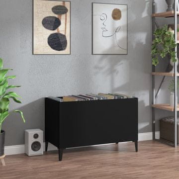 Vidaxl Ormarić za ploče crni 74,5 x 38 x 48 cm Materijal na bazi drveta