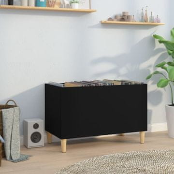 Vidaxl Ormarić za ploče crni 74,5 x 38 x 48 cm Materijal na bazi drveta