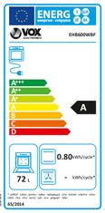 VOX electronics EHB 600,WBF električni štednjak