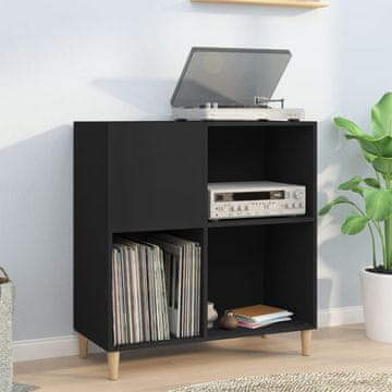 Vidaxl Ormarić za ploče crni 84,5 x 38 x 89 cm materijal na bazi drva