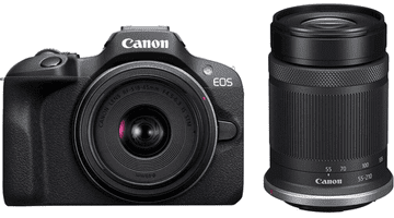 Canon EOS R100 fotoaparat, RF-S18-45, RF-S55-210