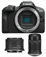 Canon EOS R100 fotoaparat, RF-S18-45, RF-S55-210