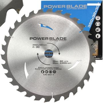 MAR-POL WIDIA rezna ploča za drvo - list pile 30 zuba 350×32.0mm